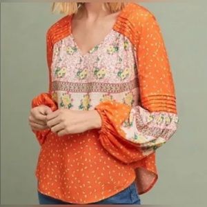 Maeve for Anthropologie NWT Ceresco Peasant Top, Size XS